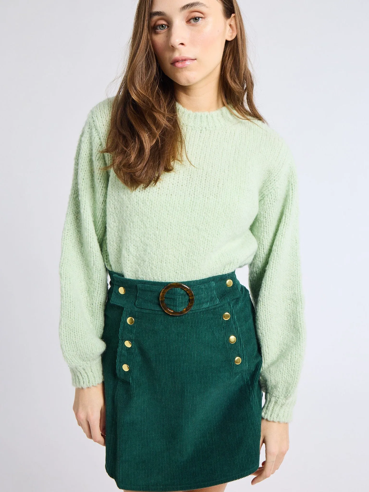 Lorelei Skirt in Spruce Cord Style Fusion Seamless Edging