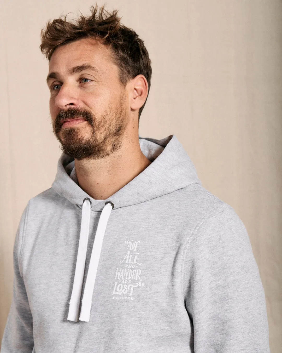 Lost Ships - Mens Pop Hood - Grey Effortless Comfort Wear Fashion Knit Layer