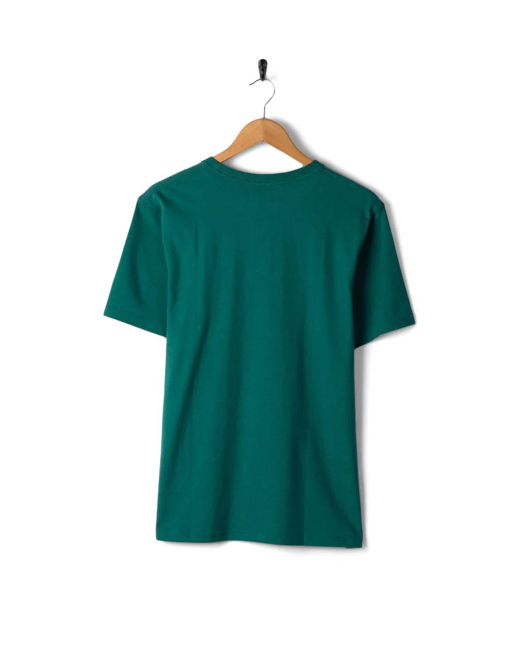 Lost Van - Mens Short Sleeve T-Shirt - Teal Minimal Comfort Wear Light Stretch
