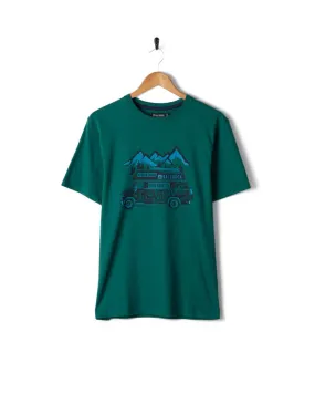 Trendy Basics Breathable Fit Design Lost Van - Mens Short Sleeve T-Shirt - Teal