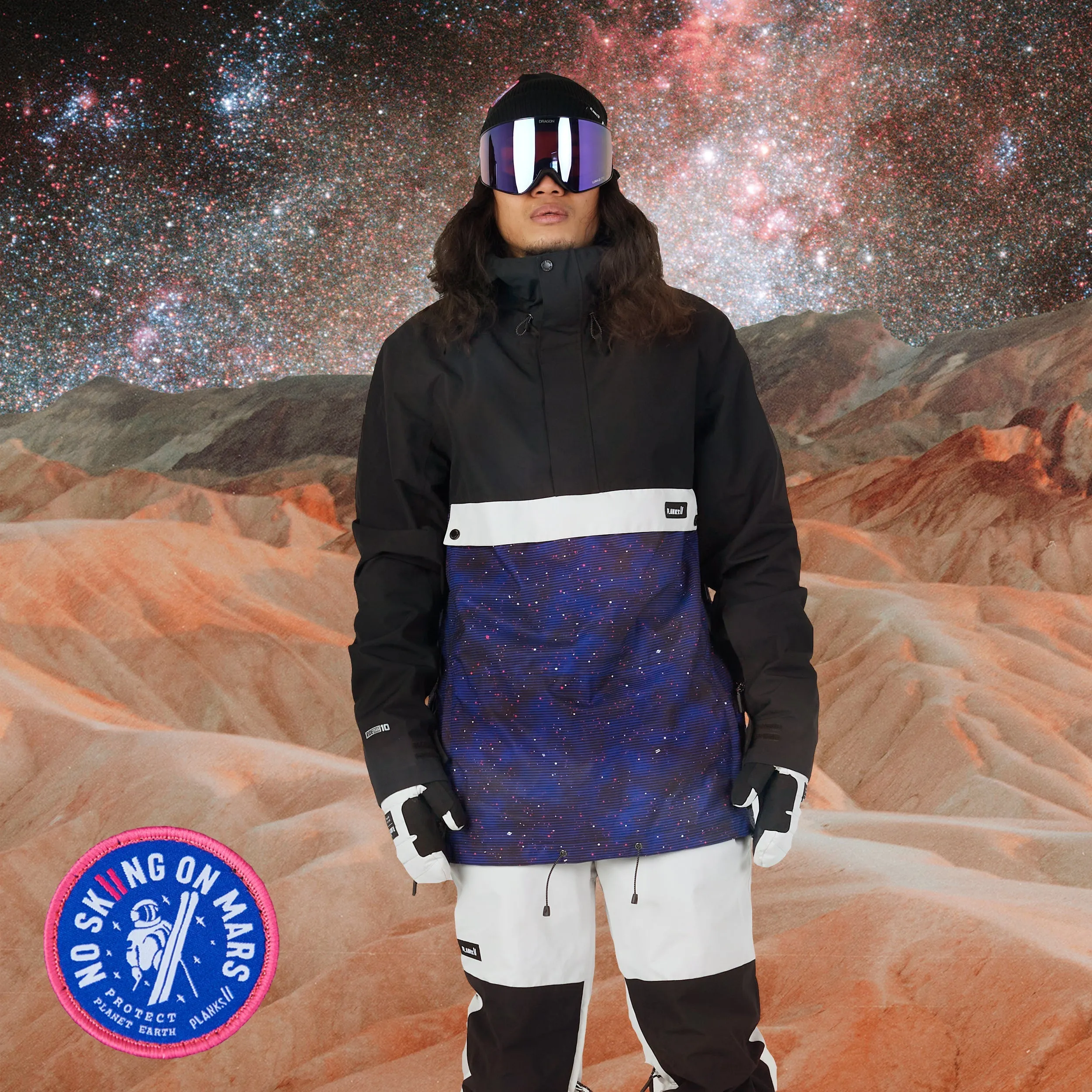 Temperature Adaptive Men's 'No Skiing On Mars' Happy Days Anorak
