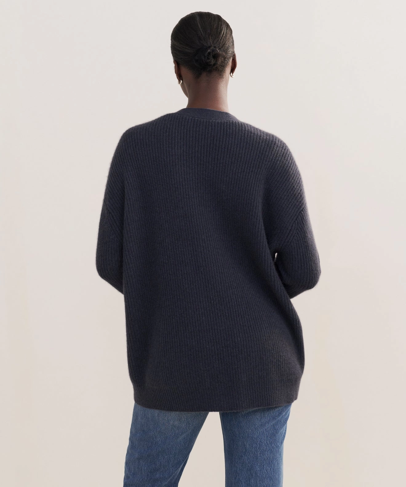 Cashmere Cocoon Cardigan Stretchy Layers Roomy Comfort