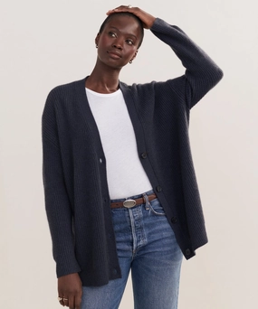 Moisture Wicking Knit Casual Design Cashmere Cocoon Cardigan