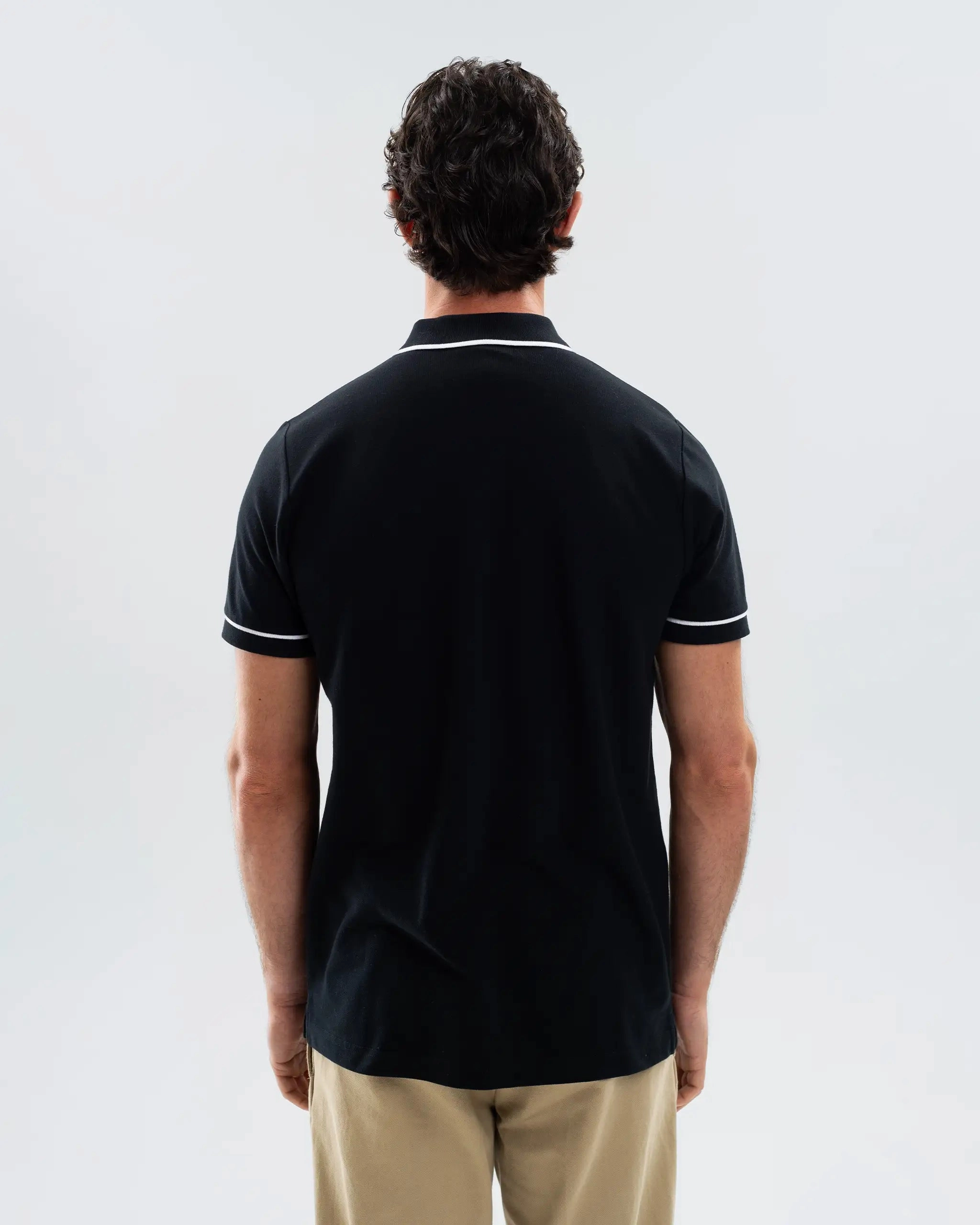 Newcastle United Men's Essentials Range Black Polo Shirt Outdoor Fit