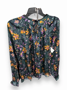 Top Long Sleeve By Current Air In Multi-colored, Size: S CroppedLength Activewear Top