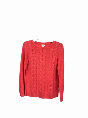 ButtonFront Sweater By J Crew In Coral, Size: Xs