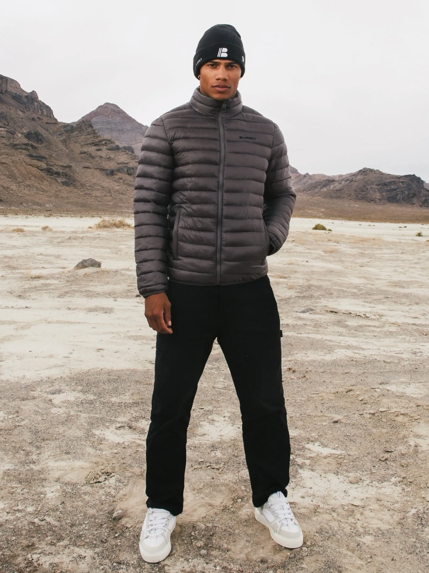 Casual City Eco Friendly Material Lucas Lightweight Puffer Jacket - Charcoal