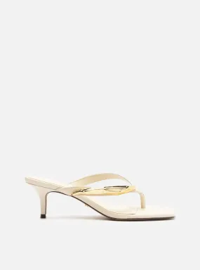 Cushioning Midsole Gracey Mid Stiletto Leather Sandal