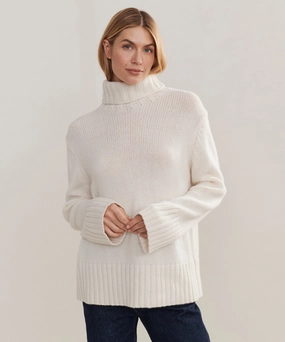 Cashmere Jet Turtleneck Breathable mesh