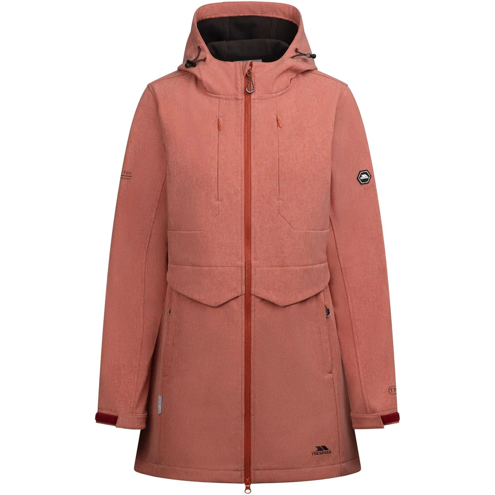 Trespass Womens Aylmer Waterproof Softshell Jacket Eco Certified Textile