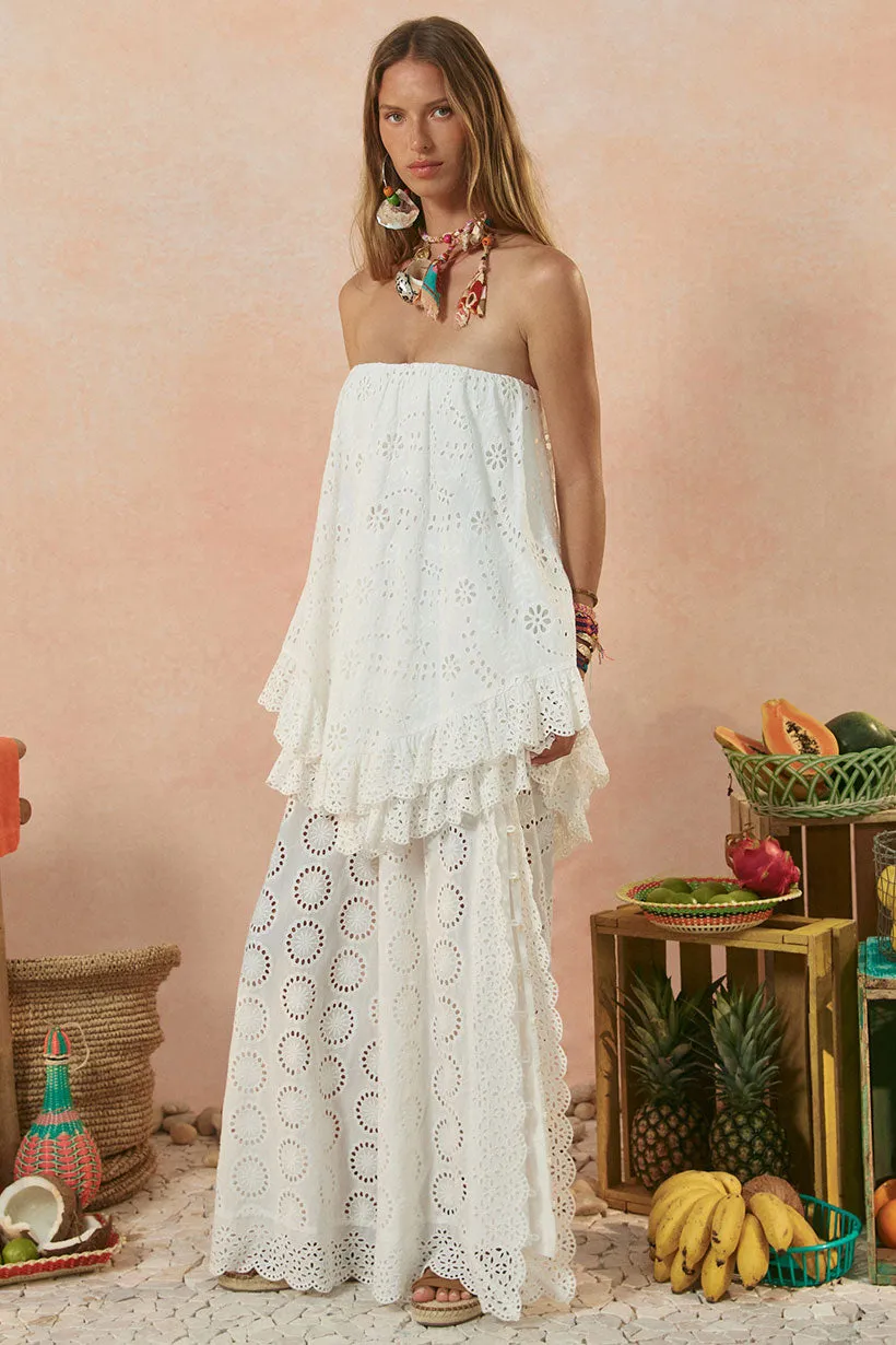 Wedding Style Clear Blush Yaya Lace Scarf Mini Dress