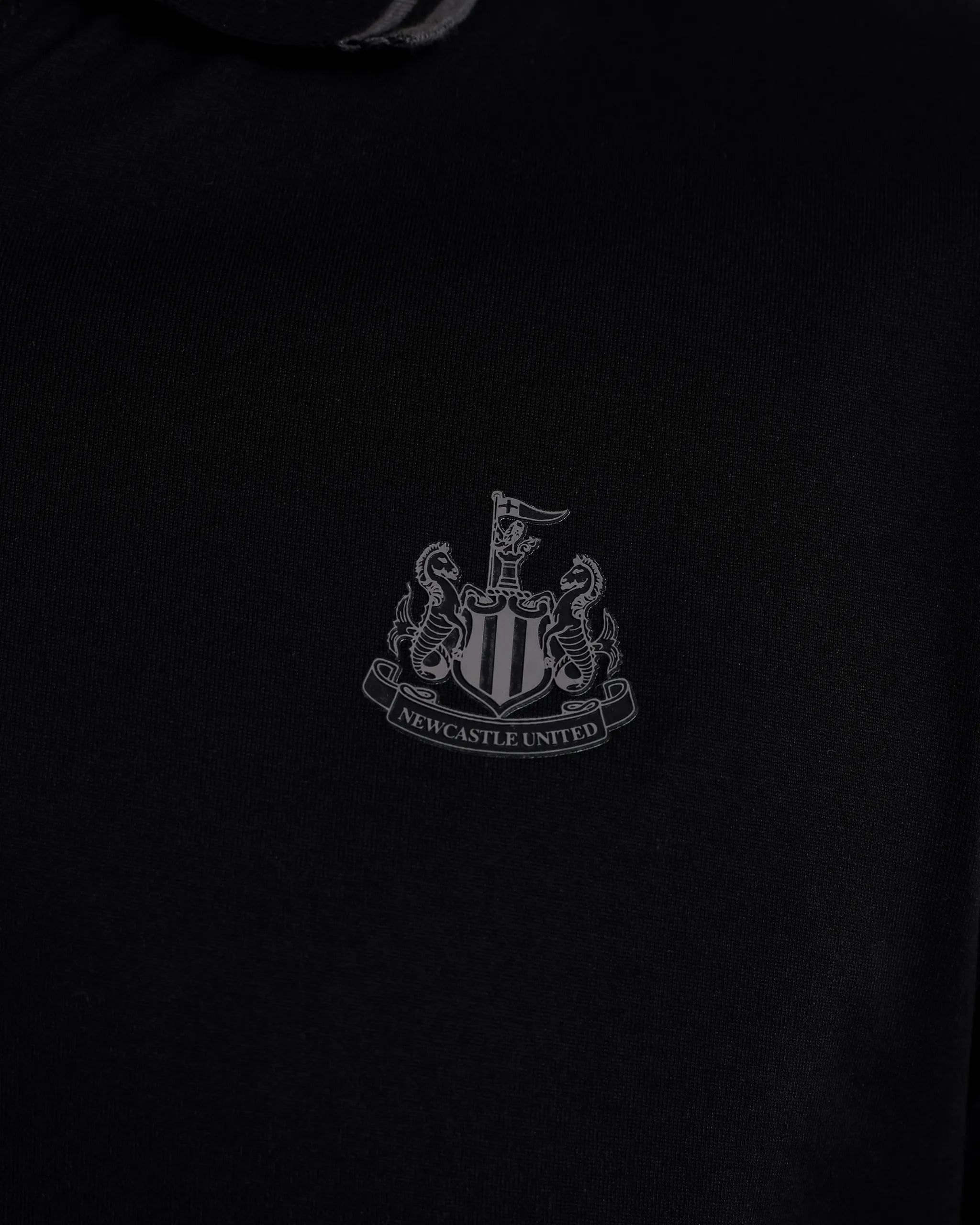 Newcastle United Men's Black Label Long Sleeve Polo Shirt Perfect Layer