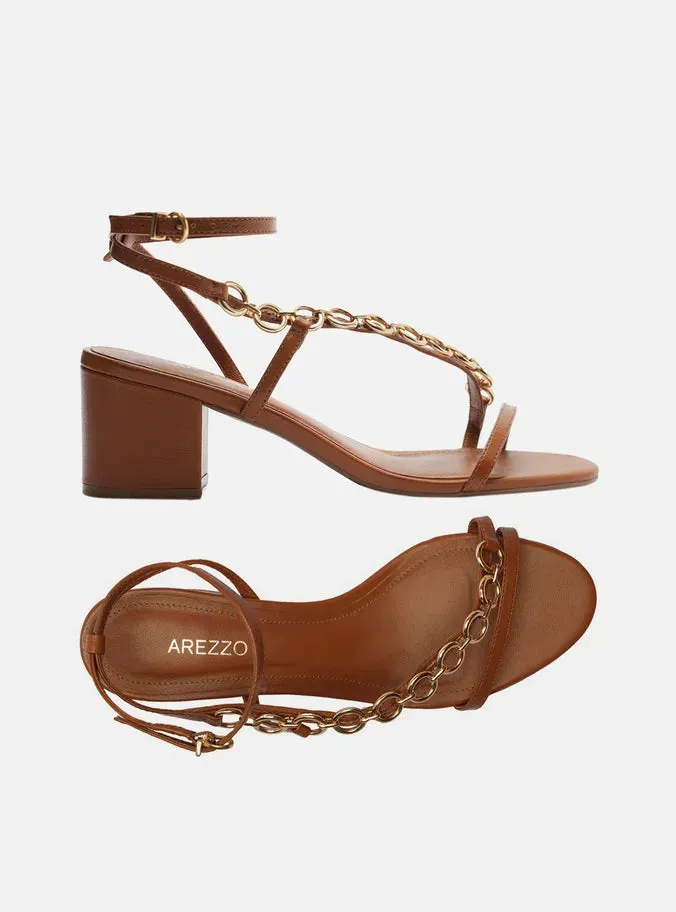 Mackenzie Leather  Block Sandal Soft Insole Ventilation Ports