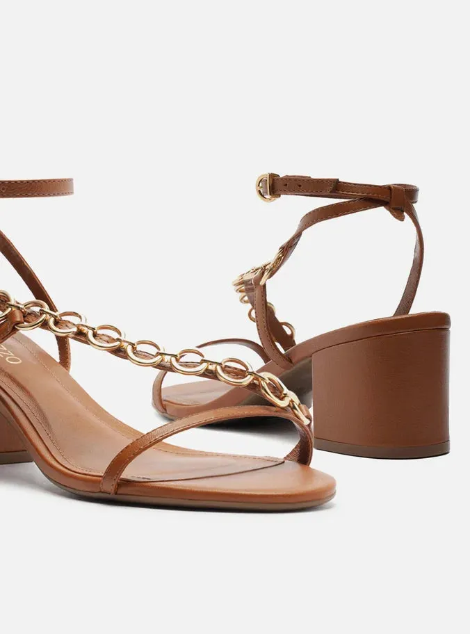Mackenzie Leather  Block Sandal Daily Wear Shoes