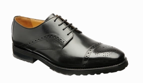 Margate - Black Calf Easy Slip Elastic laces
