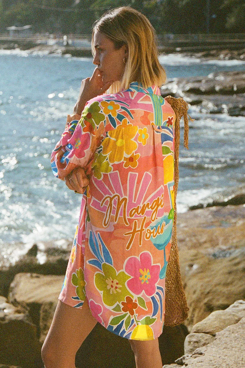 Margi Hour Shirt Dress All-Purpose Wear Comfortable Silhouette