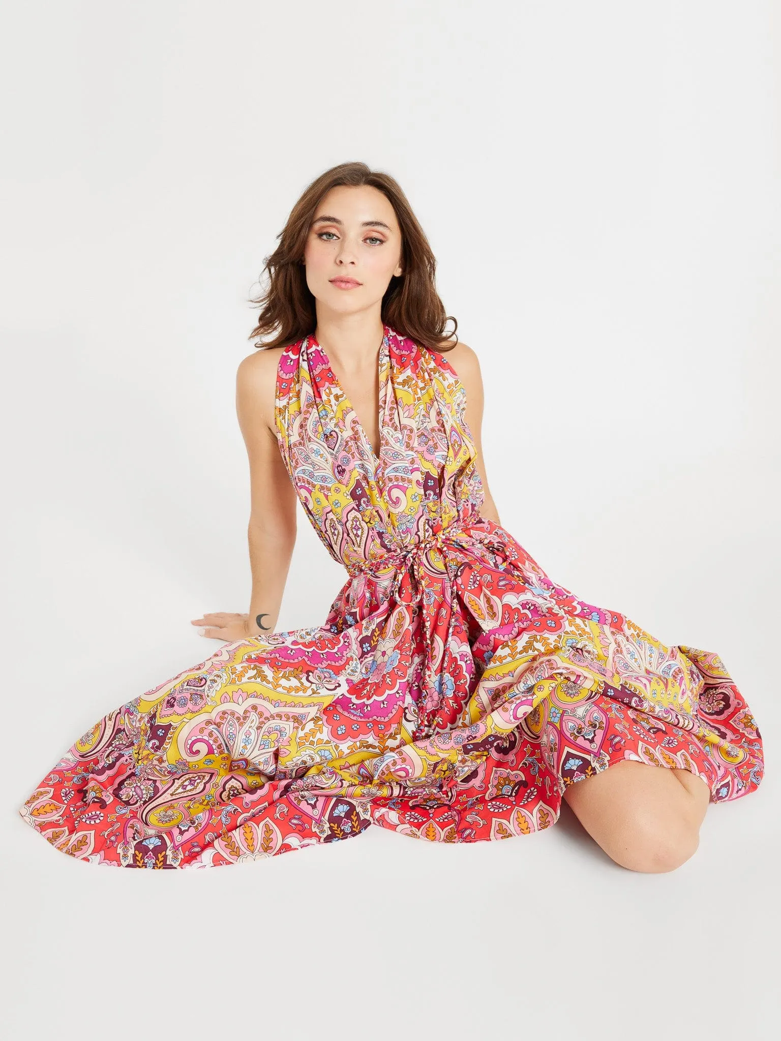 Functional Fit WideCollarDesign Marilyn Dress in Zanzibar