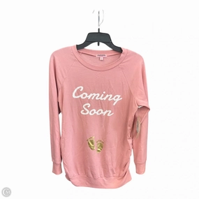 BreathableBackVents Maternity Top Long Sleeve By Clothes Mentor, Size: S