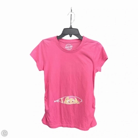 Maternity Top Short Sleeve By Clothes Mentor, Size: M Non Restrictive Collar