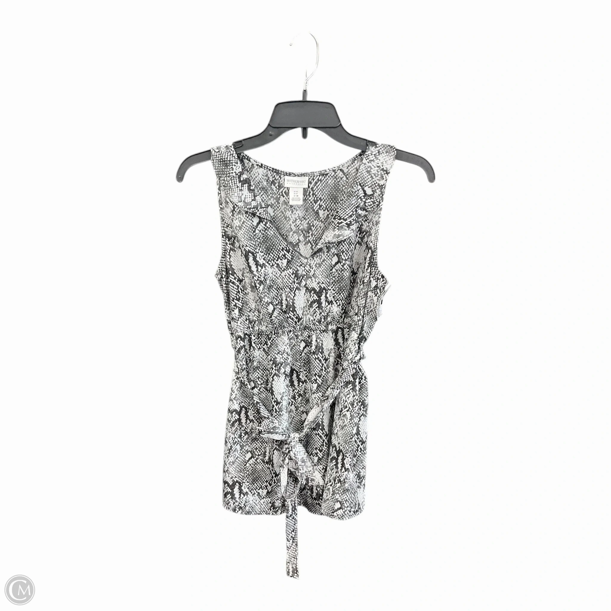 Maternity Top Sleeveless By Motherhood, Size: S Reflective Trim Summer Style