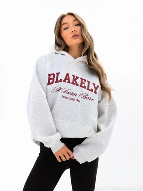 Active Apparel Melrose Oversized Hoodie - Marl White