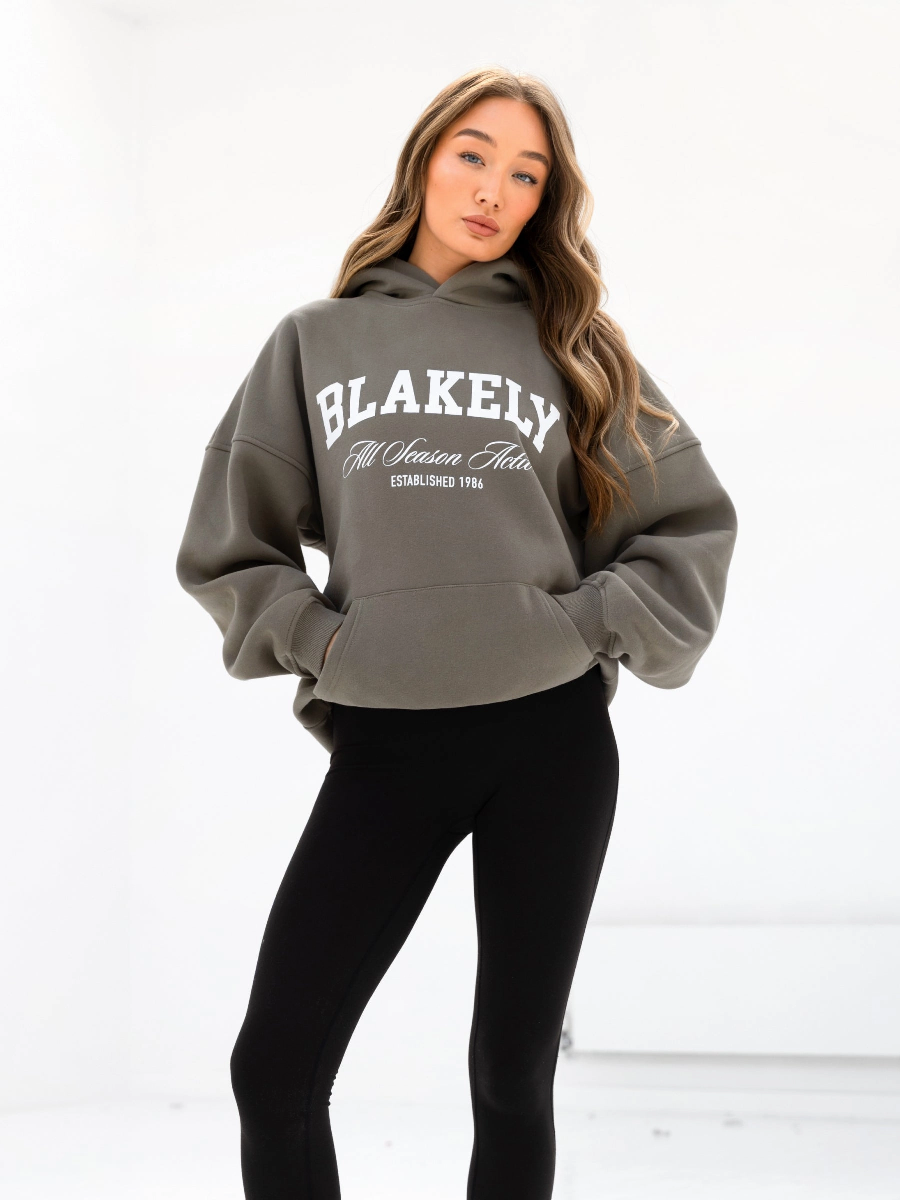 Melrose Oversized Hoodie - Safari Green Gerbil like High Durability Fabric