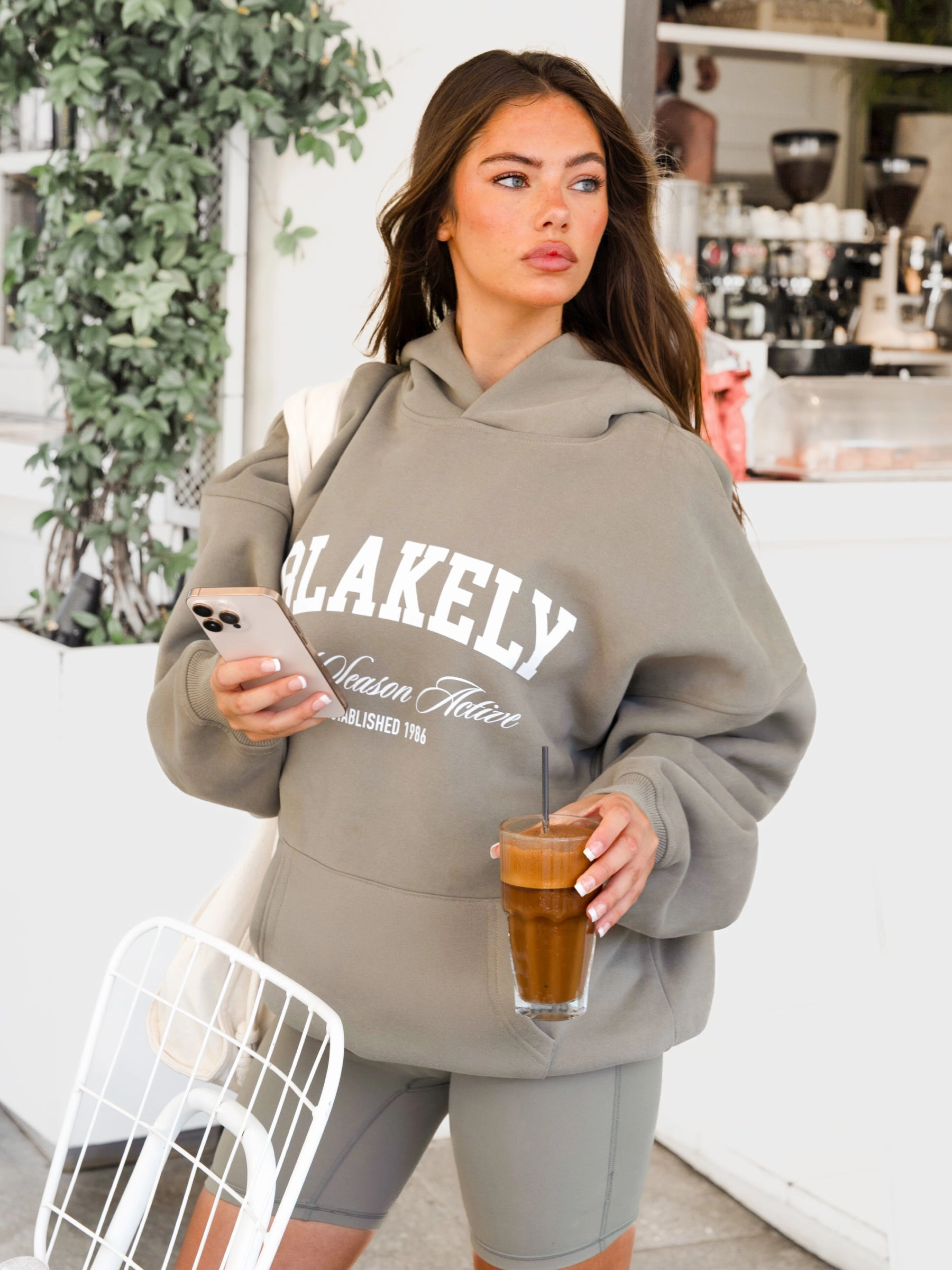 Melrose Oversized Hoodie - Safari Green Global fashion Everyday Performance