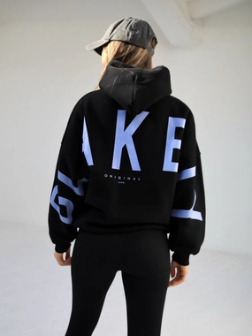 Numbat - UV Protection Members Isabel Oversized Hoodie - Black & Blue