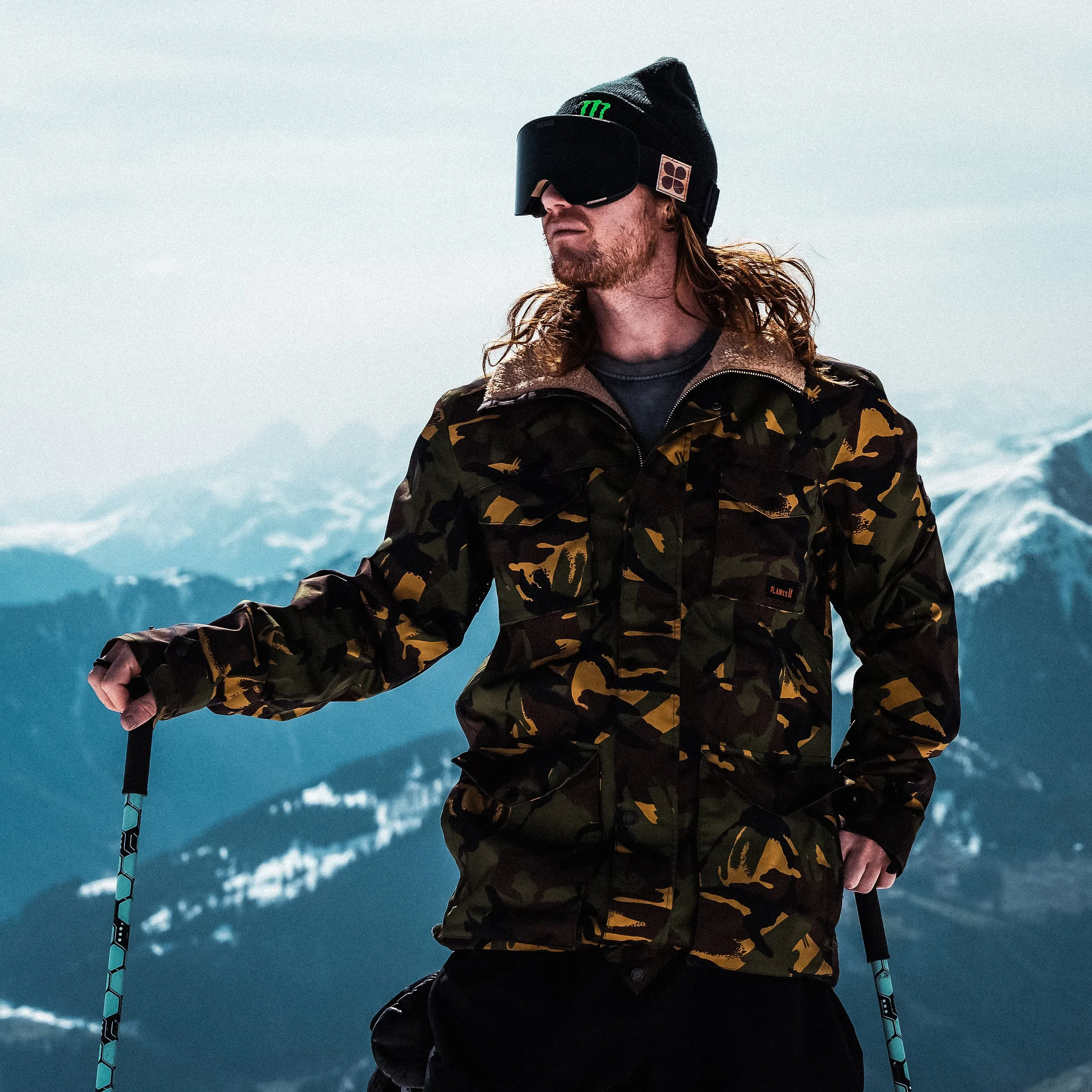 Men's Planks x Woodsy 'Yeah Baby' Jacket PerimeterStructuralBoning Quick Release Fasteners