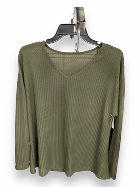 Airflow Ventilation Top Long Sleeve By Clothes Mentor In Green, Size: 2x