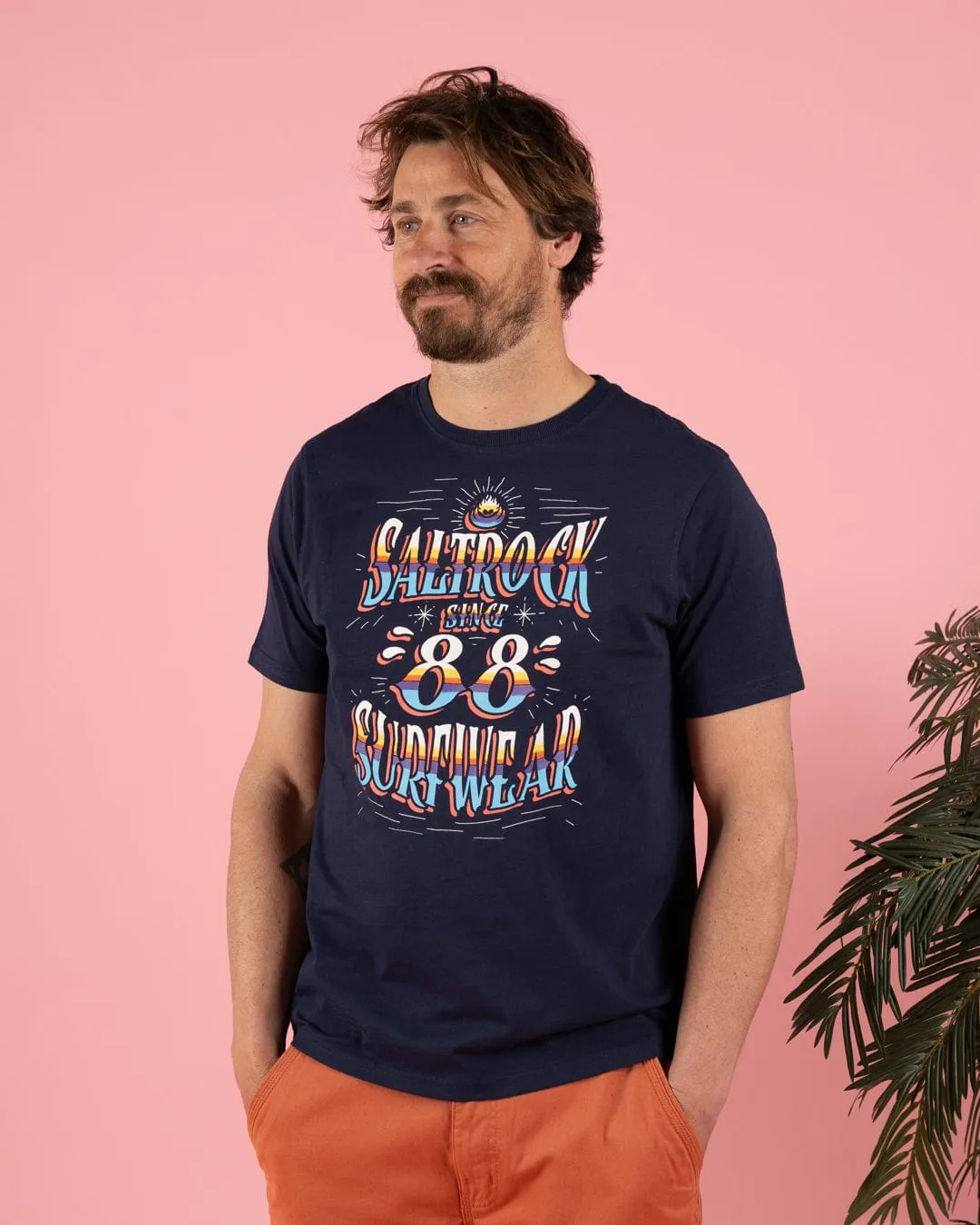Mex Logo - Mens T-Shirt - Blue FunctionalPockets Active Fit