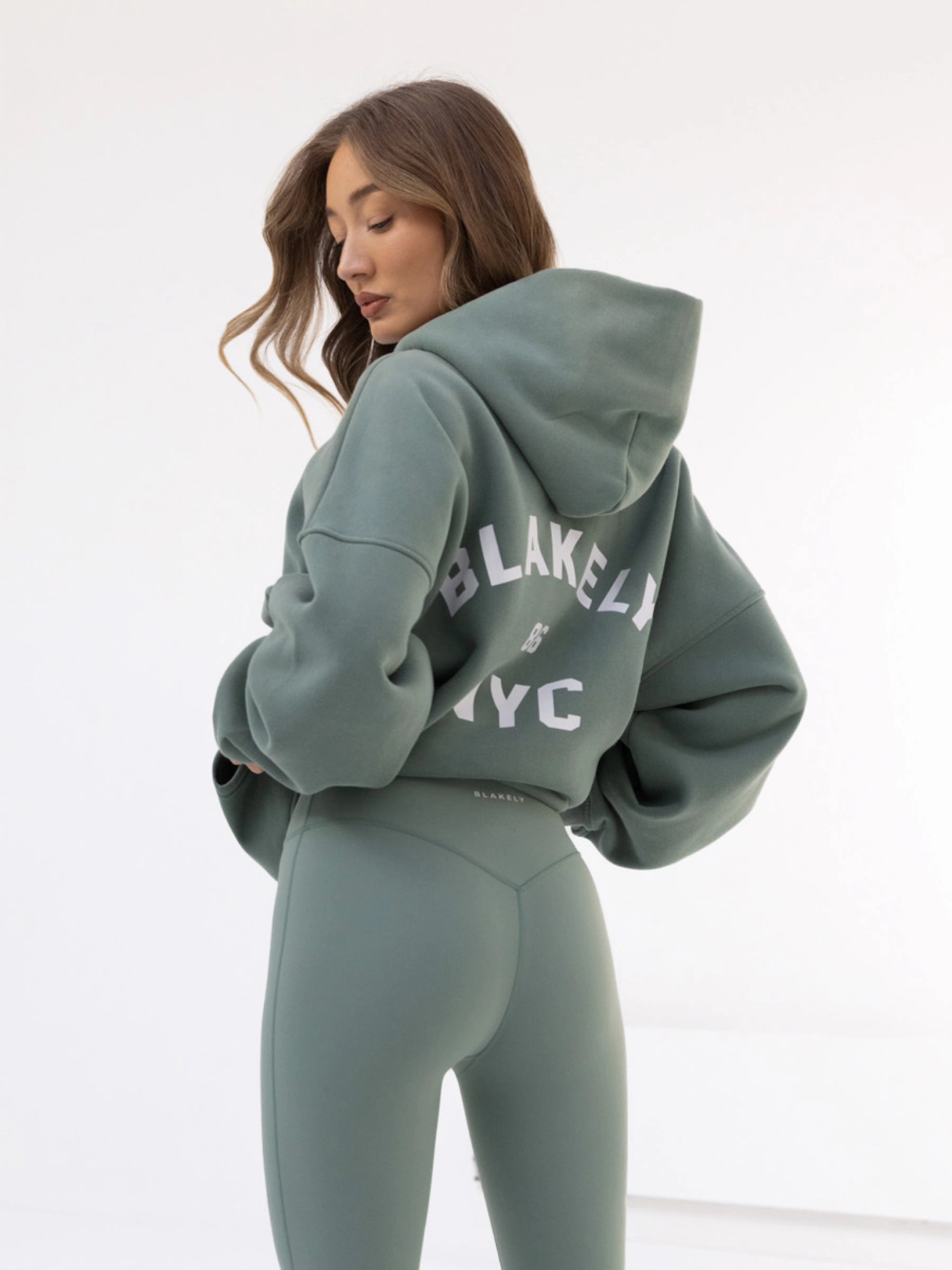 Numbat like NYC Oversized Hoodie - Sage Green