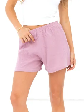 Quick Dry Tech Mila Summer Shorts - Dusty Pink