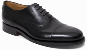 Cherwell- Black Calf Breathable Feel Career Oriented Glossy Layer Versatile User