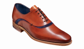 Emerson - Antique Rosewood Navy Suede Professional Outfit Travel Ready Shoes