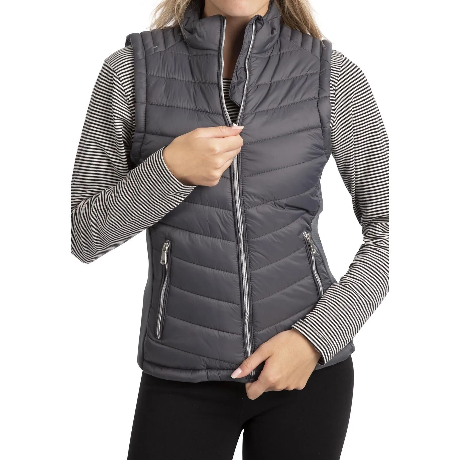 Weatherproof Zipper Trespass Womens Elanora Padded Gilet Jacket