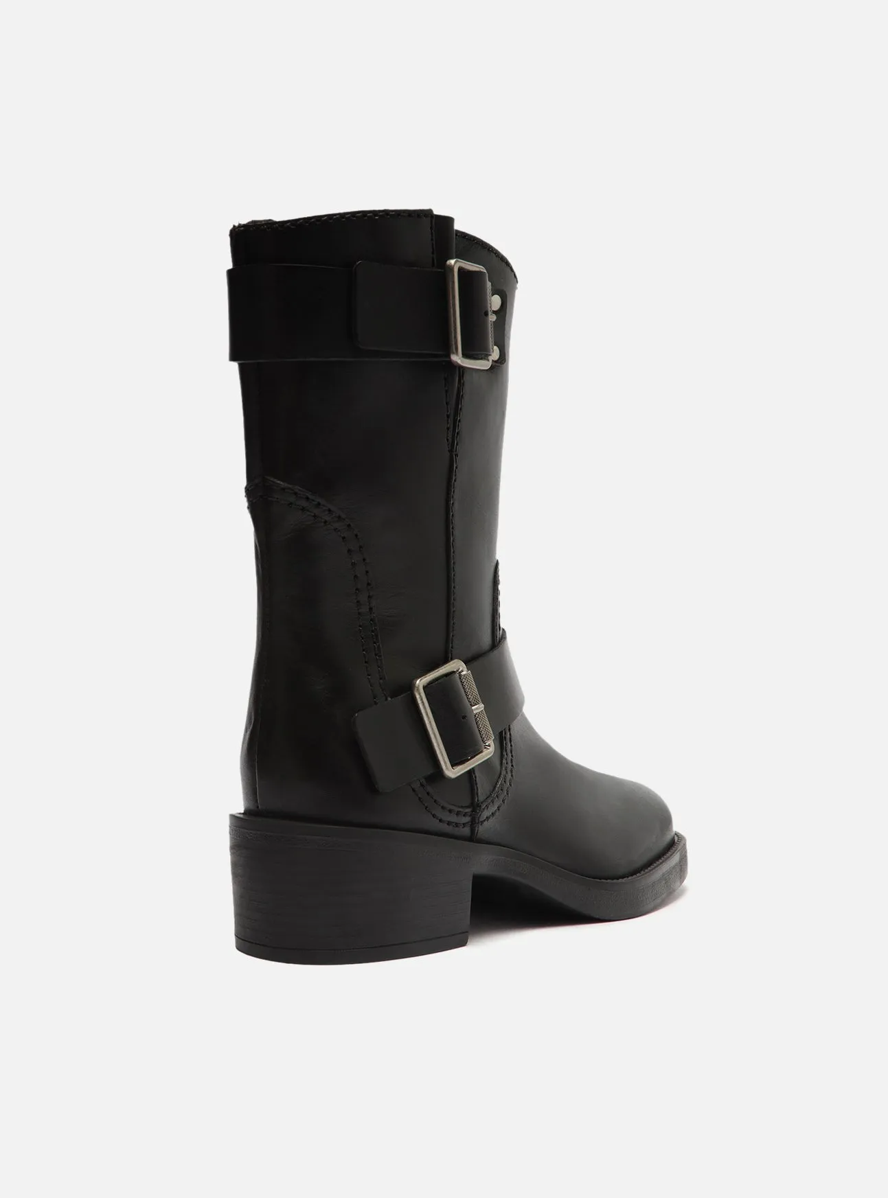 Abrasion Resistant Outsole Lucy Leather Block Boot