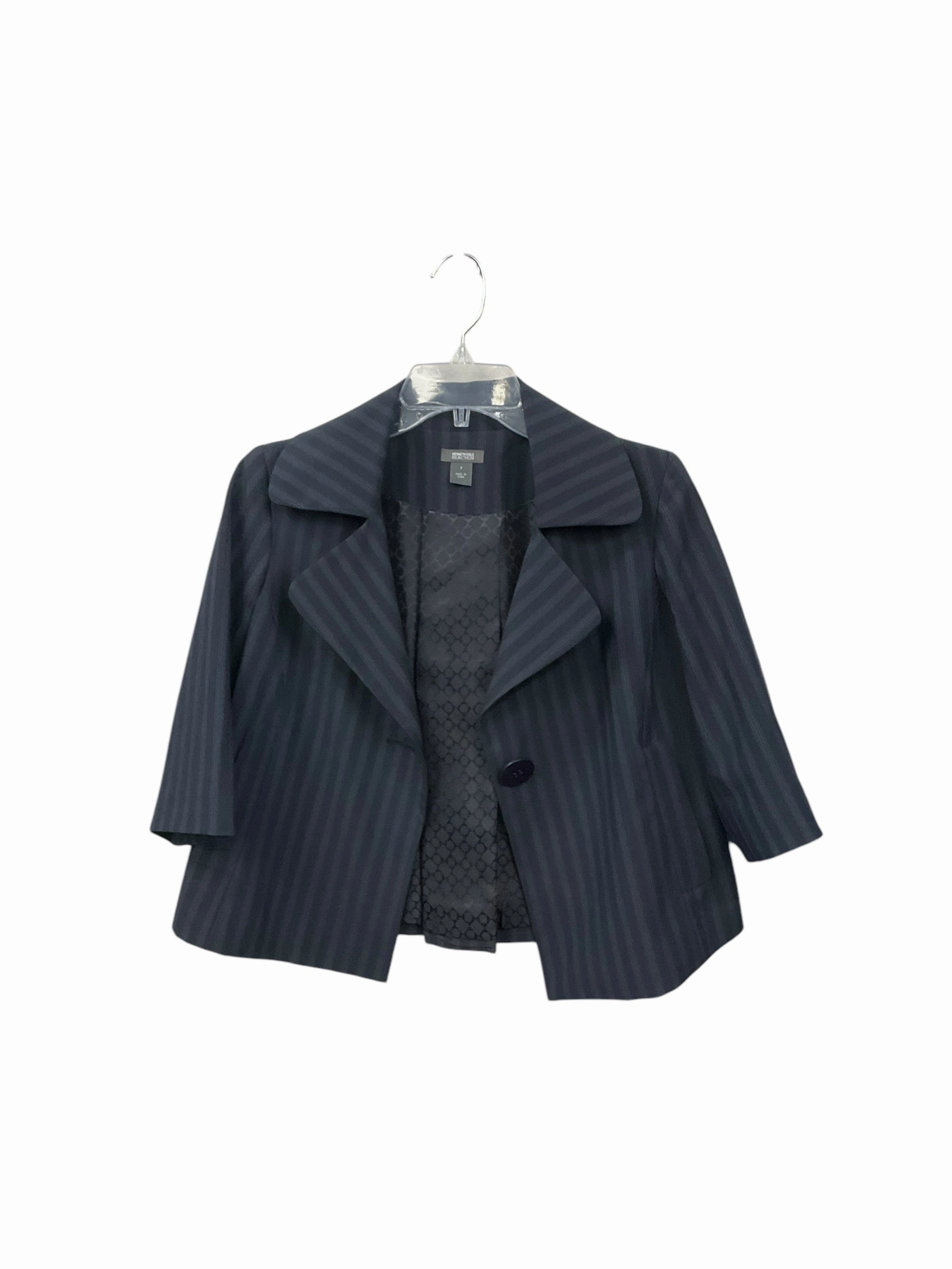 Blazer By Kenneth Cole Reaction In Navy, Size: Xs PreWashed Four Way Stretch Material