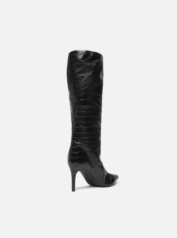Comfort Lining Cold Weather Commuter Miranda  Stiletto Black Boot