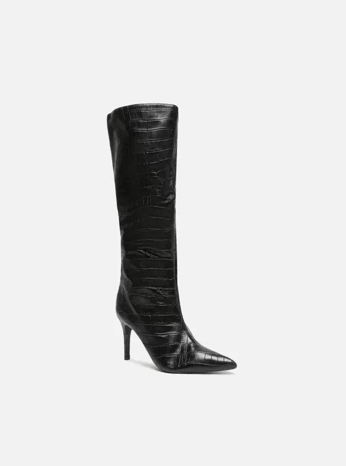 packable Cushioned Step Urban Commute Miranda  Stiletto Black Boot