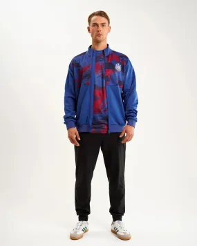 Newcastle United Men's Navy Camo Poly Track Top Stretch Flex Cashmere Blend