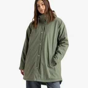 Roxy Womens Rain Road Waterproof Rain Jacket Breathable Material