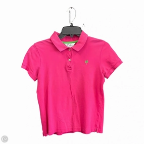 Eco Friendly Dye NoSlipSurface Athletic Top Short Sleeve By Lilly Pulitzer In Pink, Size: M