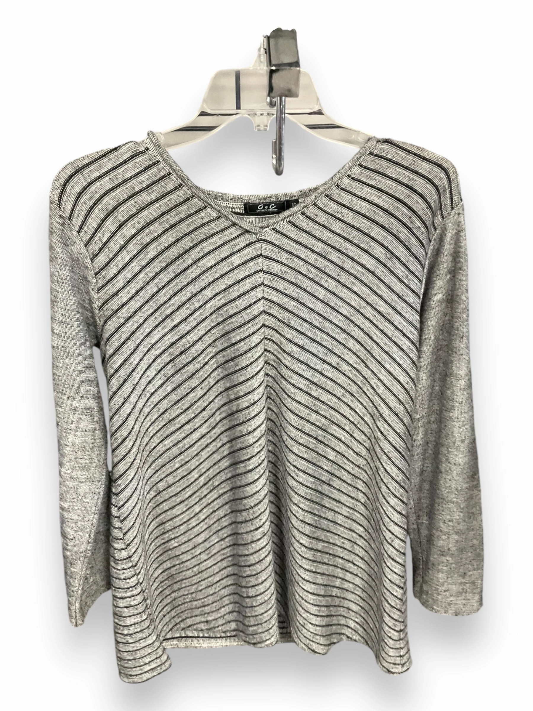 Top Long Sleeve By Clothes Mentor In Striped Pattern, Size: S DoubleStitched Construction Wrinkle Free Texture