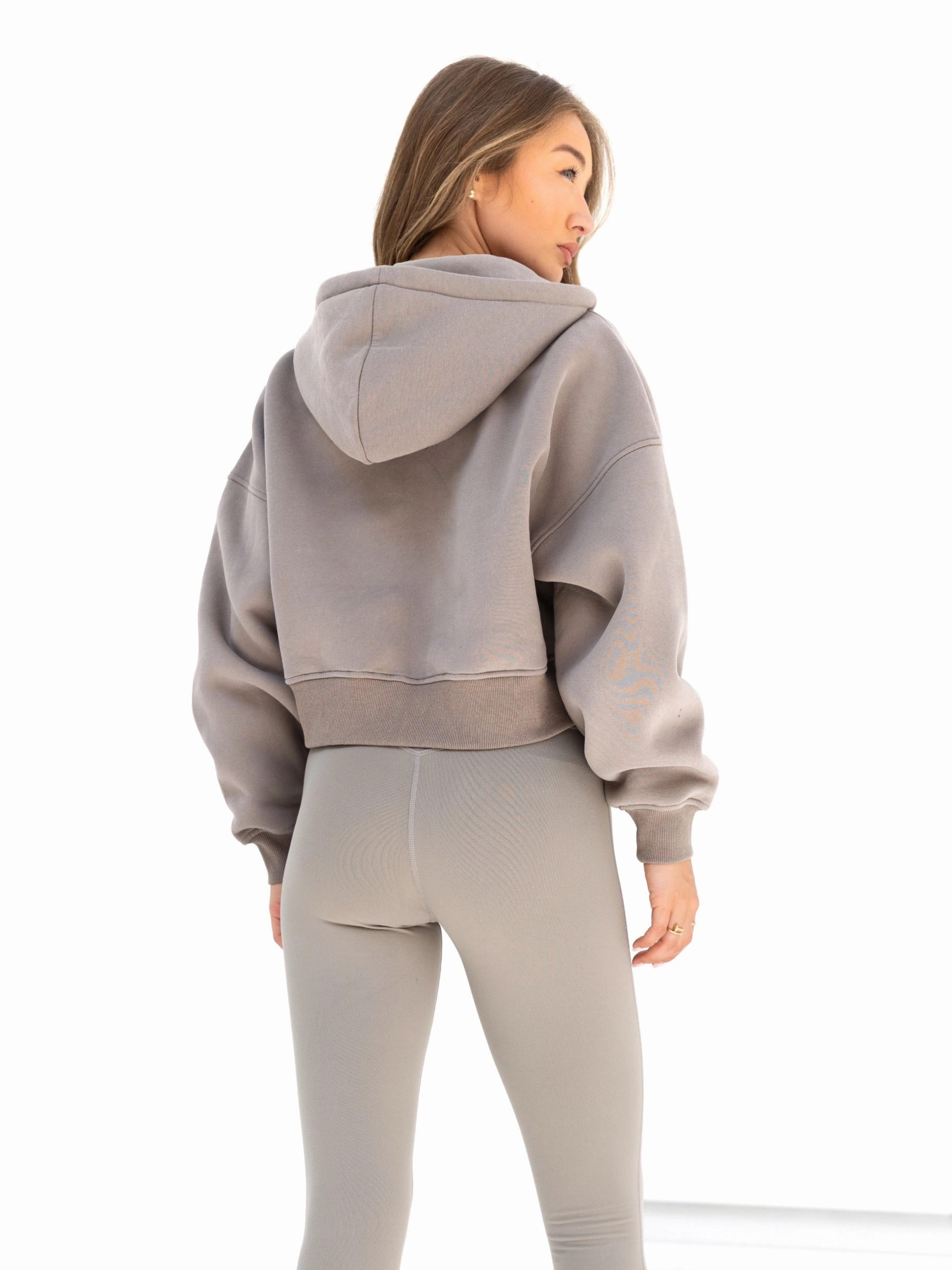Blakely Full Zip Hoodie - Neutral Grey Relaxed Flex