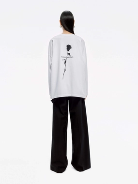 Quick Release Moisture Drop Shoulder Rose T-shirt