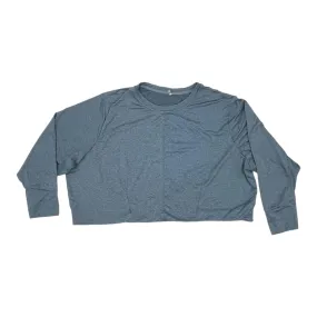 Athletic Top Ls Crewneck By Mta Pro In Blue, Size:3X Stylish Dress Minimalist Design