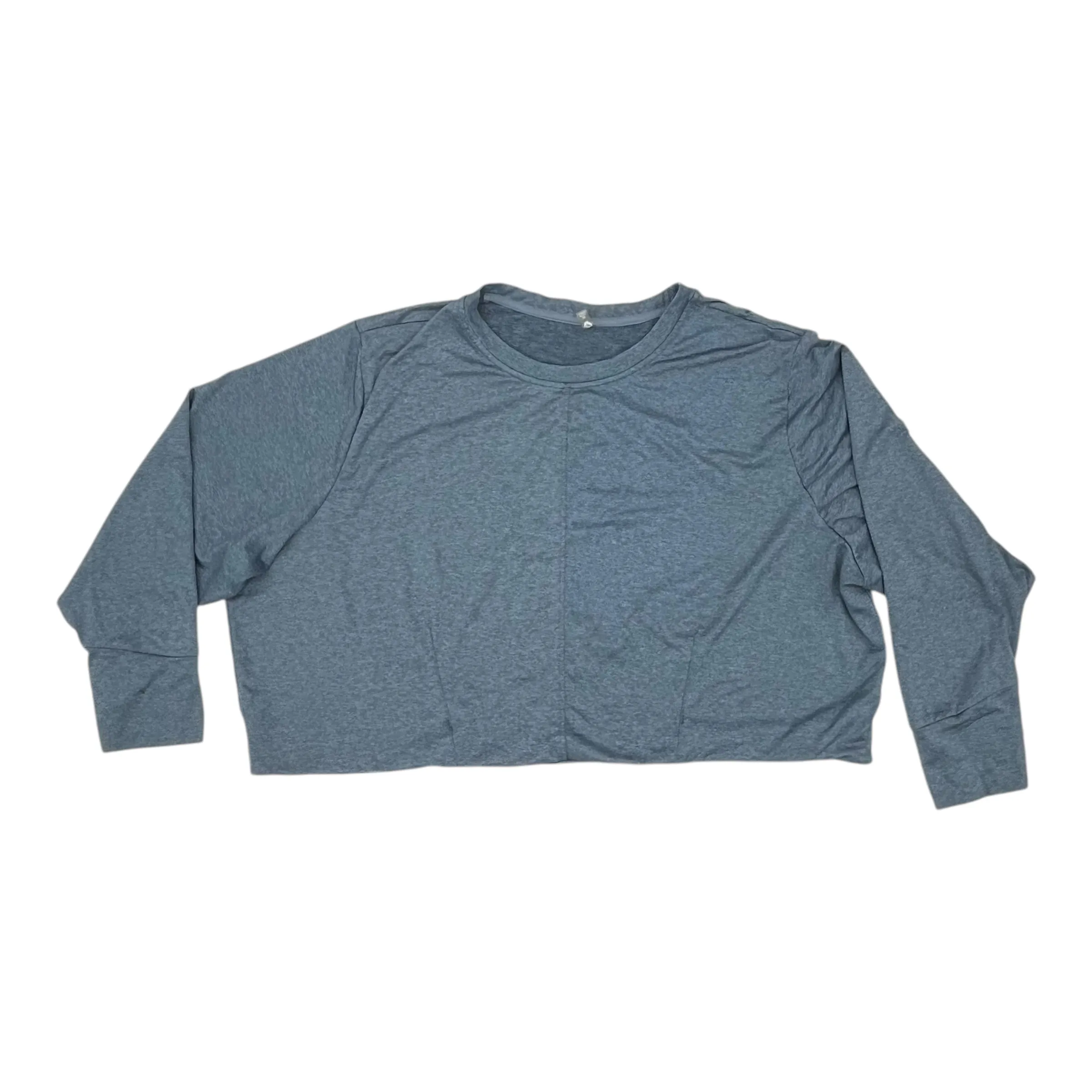 Athletic Top Ls Crewneck By Mta Pro In Blue, Size:3X Stylish Dress Minimalist Design