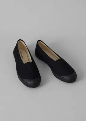 Moonstar Cotton Pumps | Black Reinforced Arch