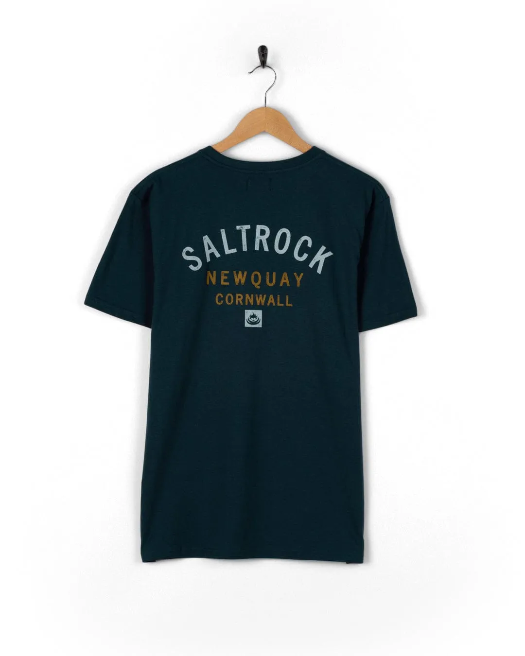 Yoga class ReinforcedNeckline Location Newquay - Mens T-Shirt - Blue